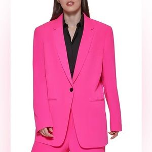 DKNY XL BLAZER POWER PINK. NWT
